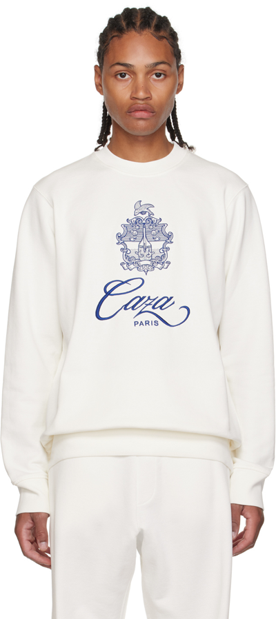 Shop Casablanca Off-white Embleme De Caza Sweatshirt