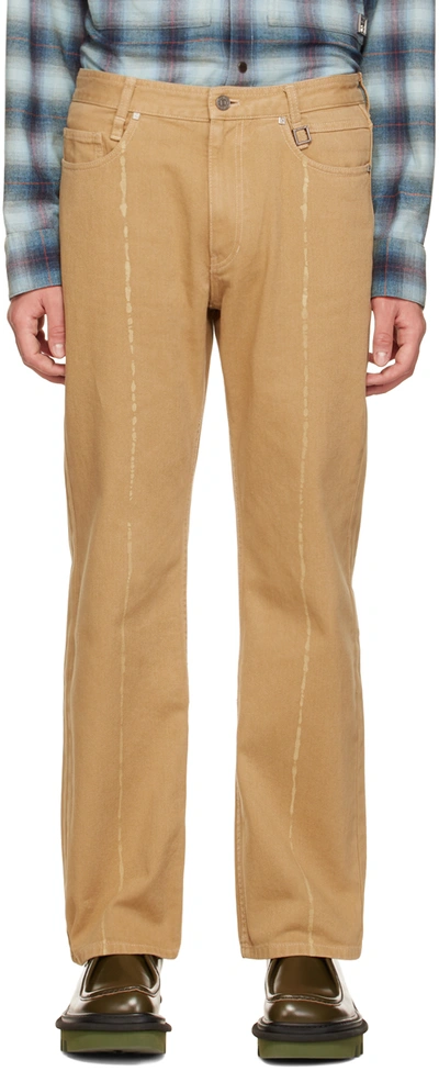 Wooyoungmi Tan Dyed Jeans In Camel 993c | ModeSens