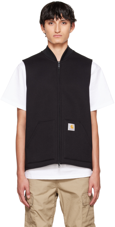 Carhartt Dearborn Canvas Classic Vest In 0glxx Black