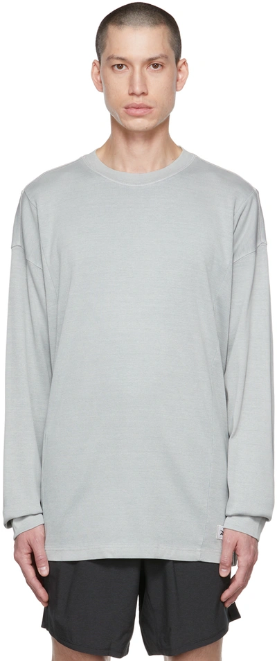 Shop Reebok Gray Natural Dye Sweatshirt In Pure Grey 3
