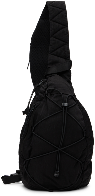 Shop C.p. Company Black Nylon B Crossbody Bag In 999 Black