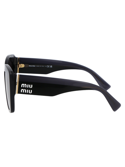 Shop Miu Miu Sunglasses In 06u5d1 Grey Opal Grey Gradient