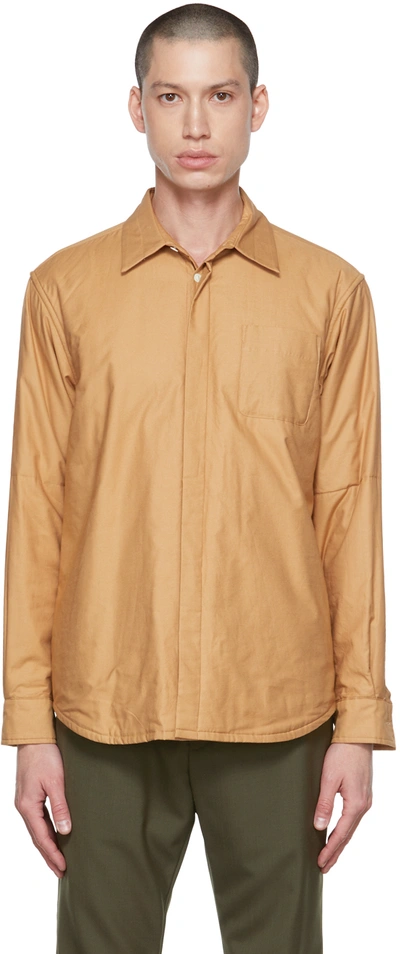 Shop Undercover Beige Insulated Shirt