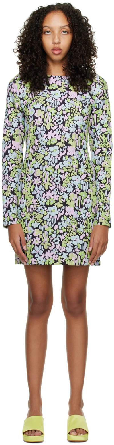 Stine Goya Lecce Floral Print Mini Dress In 3083 Abstract Evenin