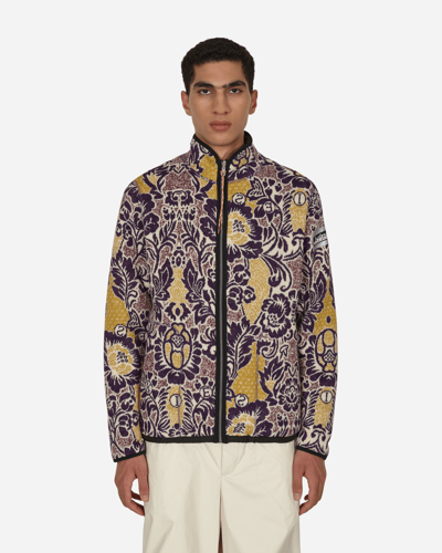 Shop Aries Fleur Fleece Zip Jacket In Multicolor