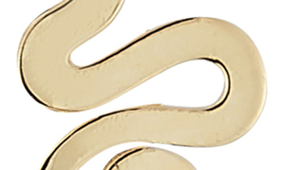 Ember Fine Jewelry 14k Italian Gold Snake Stud Earrings In Gold