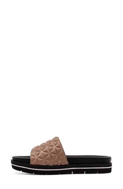 Shop Linea Paolo Leah Slide Sandal In Taupe Fabric