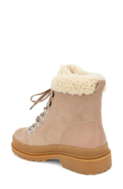 Splendid Yvonne Suede Hiking Boot With Faux Fur Trim In Nocolor | ModeSens