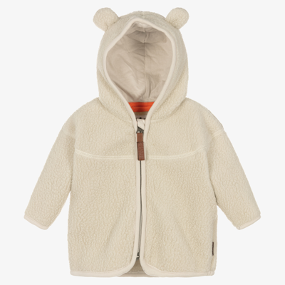 Molo Babies' Ivory Teddy Fleece Jacket | ModeSens