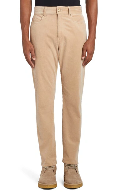 Shop Agnona Tapered Stretch Corduroy Pants In Buttermilk