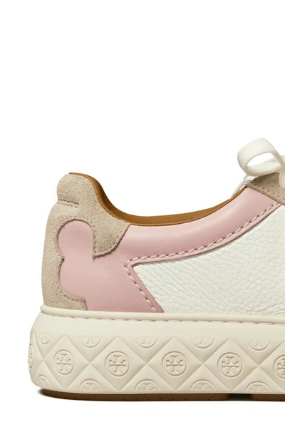 Shop Tory Burch Ladybug Sneaker In White / Rosa / Calcare