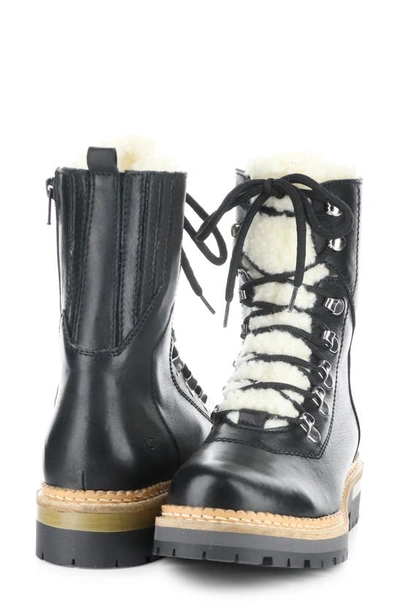 Shop Bos. & Co. Ada Waterproof Hiker Boot In Black Feel/ Merino Wool