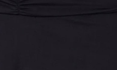 Edikted Corey Ruched Low Rise Miniskirt In Black