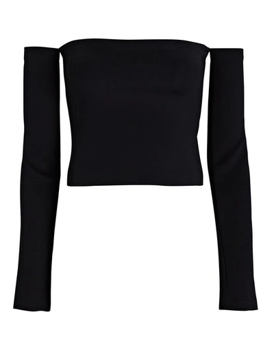 Shop Gauge81 Manu Off-the-shoulder Top In Black