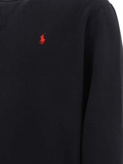 Shop Polo Ralph Lauren "pony" Sweatshirt In Black