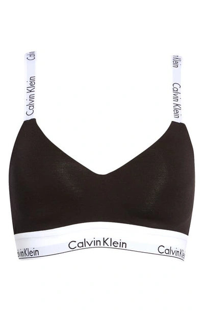 Shop Calvin Klein Flex Lightly Lined Wireless Bralette In Black