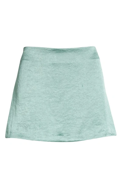 Shop Bec & Bridge Symone Miniskirt In Moss Green