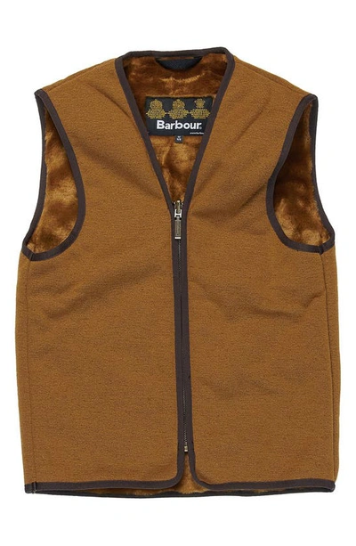 Barbour Kids' Beaufort Faux Fur Lined Liner Vest In Beaufort Fur