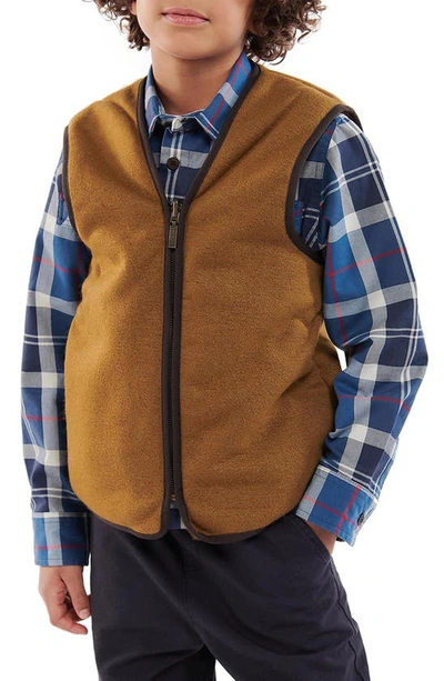 BARBOUR BARBOUR KIDS' BEAUFORT FAUX FUR LINED LINER VEST 