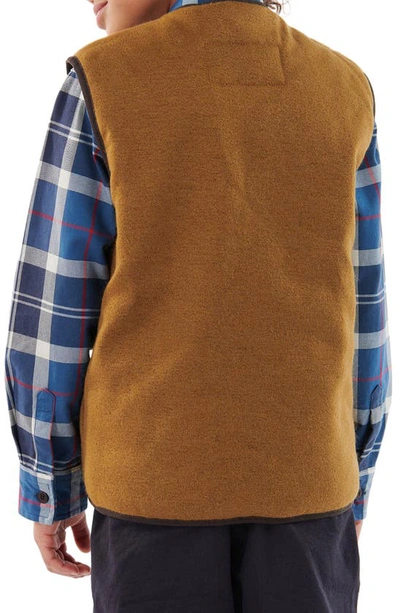 BARBOUR BARBOUR KIDS' BEAUFORT FAUX FUR LINED LINER VEST 