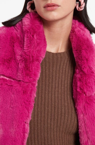 Shop Apparis Skylar Recycled Faux Fur Jacket In Confetti Pink