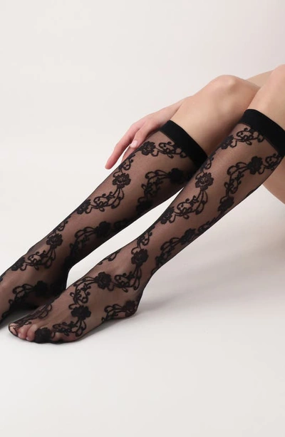 Shop Oroblu Lovely Knee High Stockings In Black