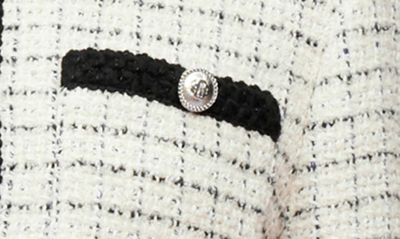 Vitalo Checked Cotton-blend Tweed Jacket In Ecru Black