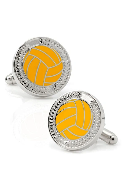 Shop Cufflinks, Inc Water Polo Embossed Cuff Links In Yellow