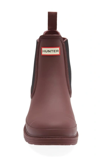 Shop Hunter Commando Waterproof Chelsea Boot In Ruskea Brown