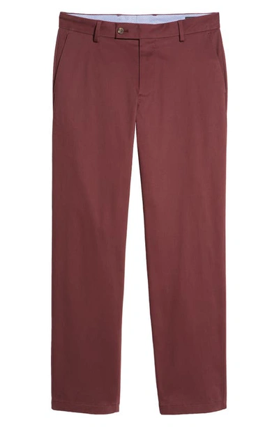 Shop Alton Lane Motion Brushed Stretch Cotton Chinos In Wine