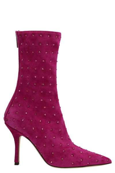 Shop Paris Texas Holly Mama Ankle Boots In Purple