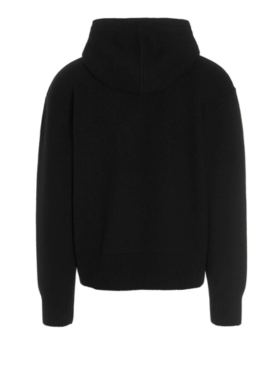 Shop Ami Alexandre Mattiussi Adc Hooded Sweater In Black