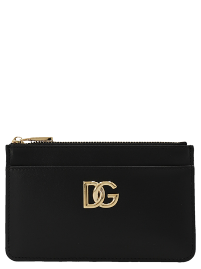 Shop Dolce & Gabbana Capri Card Holder In Black