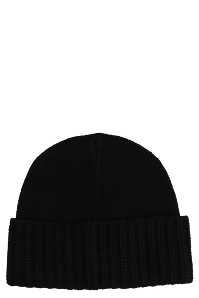 Shop Dsquared2 Logo Patch Beanie In Black