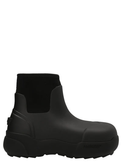 Shop Ambush Rubber Ankle Boots In Black