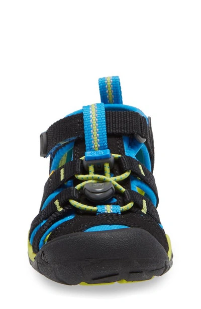 Keen Seacamp Ii Cnx Water Friendly Sandal In Black/ Brilliant Blue