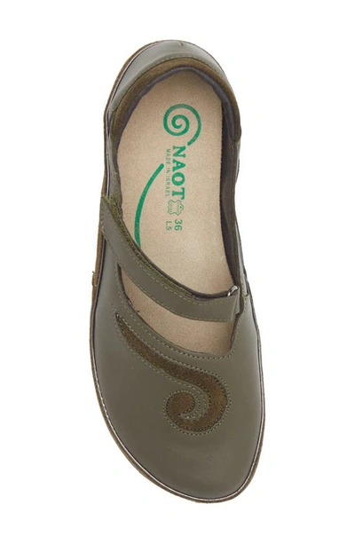 Shop Naot 'matai' Mary Jane In Soft Green Leather