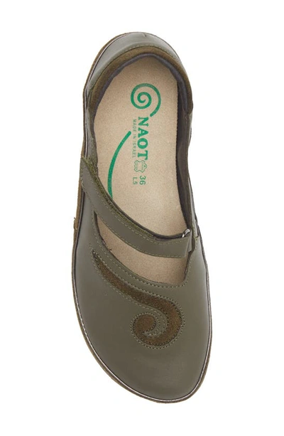 Naot 'matai' Mary Jane In Soft Green Leather