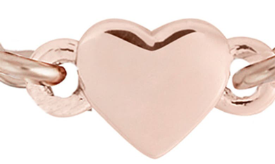 Shop Ted Baker Harsaa Tiny Heart Bracelet In Rose Gold Tone