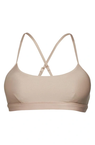 Shop Alo Yoga Airlift Intrigue Bra In Taupe