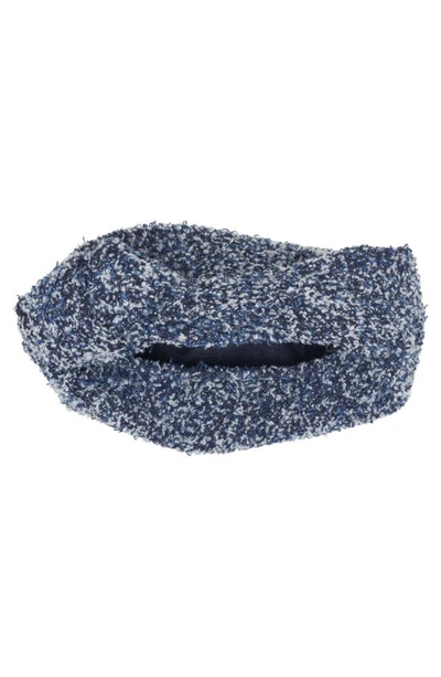 BOTTEGA VENETA MINI JODIE BOUCLÉ DENIM HOBO 