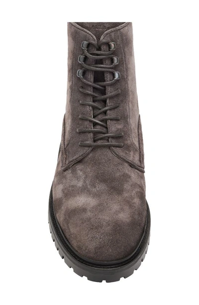 Shop Allsaints Laker Combat Boot In Charcoal Grey