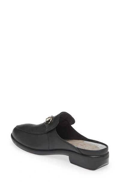 Naot Halny Mule In Soft Black Leather