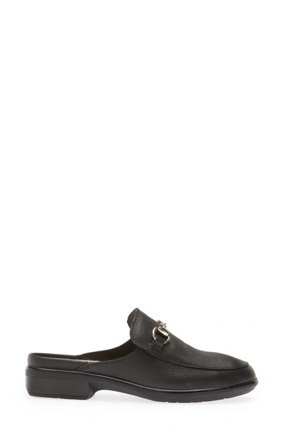 Naot Halny Mule In Soft Black Leather