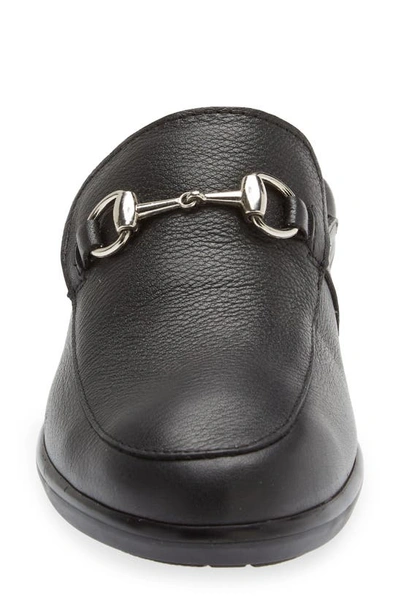 Naot Halny Mule In Soft Black Leather