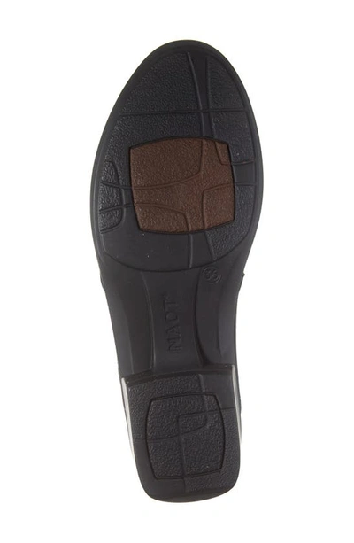 Naot Halny Mule In Soft Black Leather