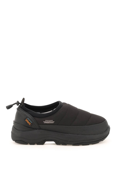 Shop Suicoke Pepper Waterproof Slip-on Sneakers In Black