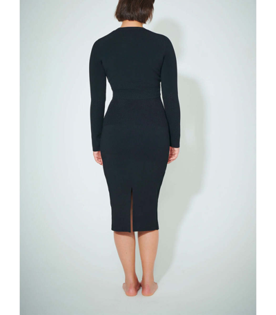 Shop Victoria Beckham Cropped Fitted Cardigan In Black
