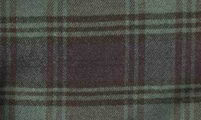 Sleephero Flannel Pajama Set In Navy With Green And Navy Plaid