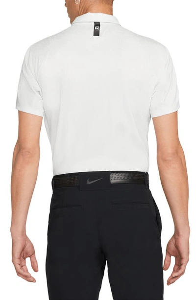 Shop Nike Dri-fit Adv Tiger Woods Golf Polo In Photon Dust/ White/ Black
